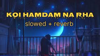 koi hamdam na rha songs  slowed and reverb songs  new hindi songs [upl. by Obed523]