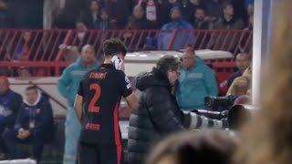 Pau Cubarsí Injury No Red Card Barcelona vs Crvena Zvezda Champions League 2024 [upl. by Rogerio840]