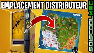 UTILISER UN DISTRIBUTEUR AUTOMATIQUE DANS PLUSIEURS PARTIES DÉFI FORTNITE SEMAINE 8 SAISON 8 FR [upl. by Coopersmith]