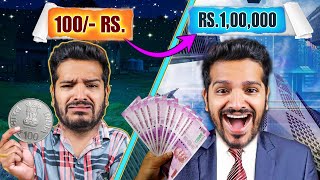 Turning 100 Rs Into 100000 Rs In 1 Hour Challenge  Hungry Birds [upl. by Dibru]