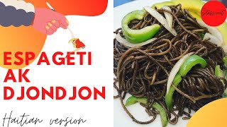 How to make Mushroom pastaSpaghetti aux champignonsDJONDJONfood stessout haitiancreator recipe [upl. by Aleb]