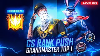 GRANDMASTER TOP 2 CS RANK Push Raistar amp GyanSujan Is Live free fire [upl. by Albina]