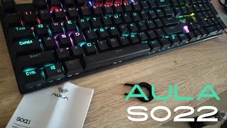 Aula S022 RGB Keyboard Review Stunning Lights and Performance [upl. by Haskins]