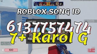 7 Karol G Roblox Song IDsCodes [upl. by Asiruam]