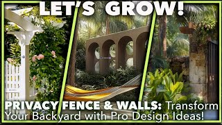 TRANSFORM YOUR YARD Privacy Fence Ideas AND Pro Tips from a Landscape Architect [upl. by Mahmoud485]