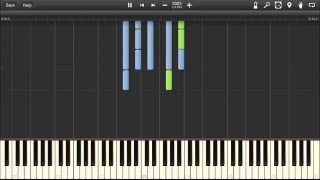 Adventure Time  All Gummed up Inside  Piano tutorial Synthesia [upl. by Kecaj]