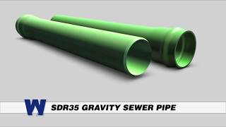 SDR35 Gravity Sewer Pipe  WaterworksTrainingcom [upl. by Gildea]