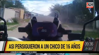 🚨 Persecución en tiempo real a un ladrón de motos en La PLata [upl. by Maximo]