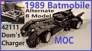 Lego 1989 Batmobile MOC Doms Dodge Charger 42111 Technic Alternate B Model Alt Build [upl. by Etneciv]