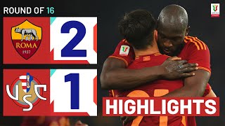 ROMACREMONESE 21  HIGHLIGHTS  Roma mount late comeback  Coppa Italia Frecciarossa 202324 [upl. by Morgenthaler]