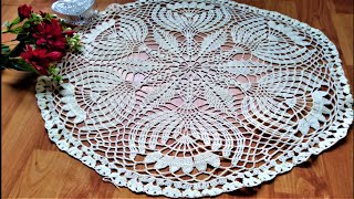 TAPETE DE CRISANTEMOS de 24 vueltas a CROCHET TUTORIAL Primera Parte [upl. by Piwowar]