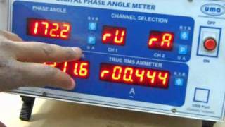 Digital Phase Angle Meter Demo video [upl. by Gertrudis936]