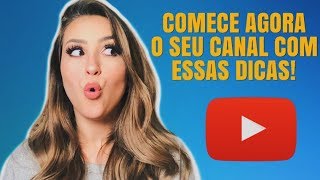 5 DICAS PRA QUEM QUER COMEÇAR UM CANAL  Cacau Lemos [upl. by Dirgni]