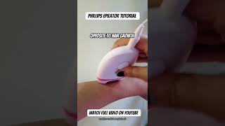 My Epilating Routine since 3 years✨phillips epilator shorts trendingvideo like skincare yout [upl. by Airuam373]