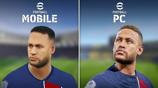 eFootball 2024 Mobile VS PC Comparison [upl. by Ynnelg414]