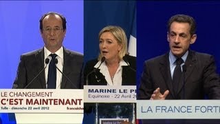 Hollande favori pour le 2e tour avec le FN en troublefête [upl. by Deth533]