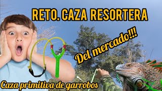 caza con resortera del mercado caza primitiva de garrobos con resortera tradicional resortera [upl. by Andi]