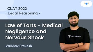 Law of Torts Medical Negligence and Nervous Shock l Law of Torts l CLAT 2022 l Vaibhav Prakash [upl. by Cinimmod]