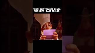 When the teacher reads the note I pass bro shorts halloween [upl. by Ahsote]