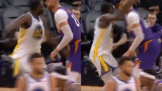 Draymond Green gets ejected for swinging and hitting Jusuf Nurkic in the head 😳 [upl. by Grayce393]