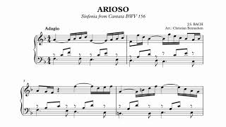 Bach  Arioso  Piano [upl. by Mattheus]