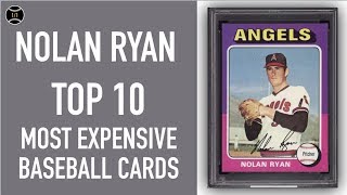 Nolan Ryan Top 10 Most Expensive Baseball Cards Sold on Ebay August  October 2018 [upl. by Tikna512]