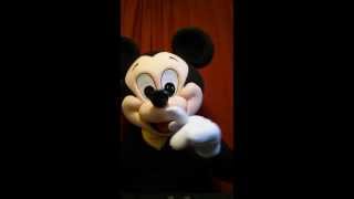 Mickey Mouse voiceover with character mascot costume [upl. by Naimaj]