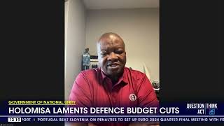 GNU  Bantu Holomisa laments defence budget cuts [upl. by Chan853]