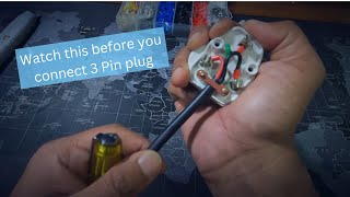 How to properly connect a 3 pin plug with safety techniques [upl. by Mano934]