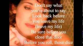 Celine Dion  Think Twice lyrics [upl. by Atoel]