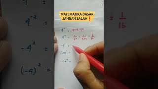 MATEMATIKA DASAR JANGAN SALAH❗❗❗matematikadasar matematika mathhack mathtrick bilanganbulat [upl. by Brucie757]