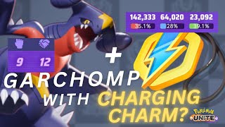 Is Garchomp good with CHARGING CHARM  Garchomp Gameplay  Pokemon Unite [upl. by Monika]