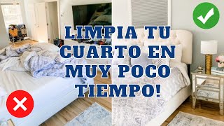 3 PASOS PARA LIMPIAR TU CUARTO EN MUY POCO TIEMPO Limpia conmigo  Consejos de Experta en Limpieza [upl. by Florette270]