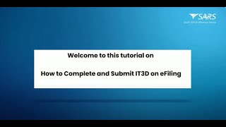 How to Complete and Submit IT3D on eFiling [upl. by Murvyn]