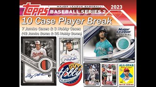 CASE 8 of 10 JUMBO  2023 Topps SERIES 2 7Jumbo3Hobby 10 CASE Player Break eBay 071923 [upl. by Elsie]