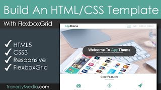 Build A Responsive HTML amp CSS Template With FlexboxGrid [upl. by Tnerual]