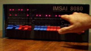 IMSAI 8080 Demo 2 of 3  Input Instruction [upl. by Sivie830]