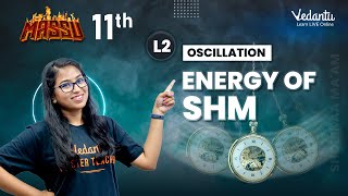 Oscillation Class 11  Energy of SHM  Numericals  Shobika Maam  Vedantu Master Tamil [upl. by Penney]