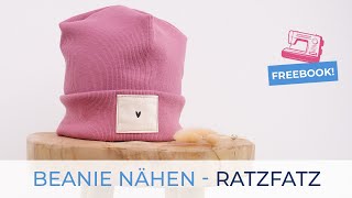 BEANIE Mütze nähen ♥ Freebook BERNIE [upl. by Anzovin276]