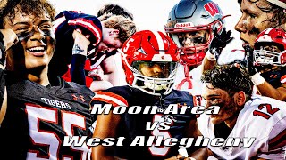 INTENSE RIVALRY COMEBACK  Moon Area PA vs West Allegheny PA  High School Football [upl. by Hollenbeck771]