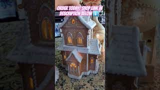 🏠✨ NEW LightUp Victorian Gingerbread House 🍭🎄 HolidayDecor Christmas Christmas2024 [upl. by Reffinnej]