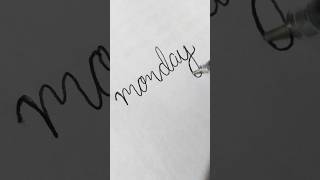 Monday calligraphy [upl. by Llirpa]