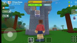 Block craft gaming  How to build a Tower tutorial [upl. by Norvell]