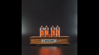 Nixie Stars IN14 Nixie Tube Clock Video Instructions Howto Set the Clock [upl. by Auqinehs429]