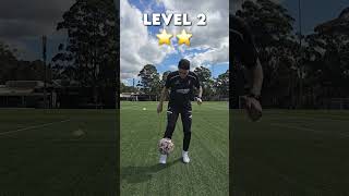 Flick Up Levels ⚽️🌟🌟🌟 soccerskills ballskills footballskills asmr jonerfootball [upl. by Avlasor511]