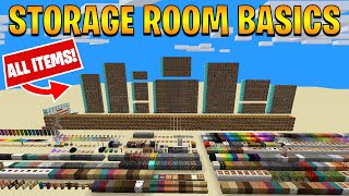 How to Organize All Items in your Storage Room for 118 Minecraft [upl. by Pippas672]