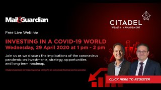 MampG Citadel Webinar  Investing in COVID19 world [upl. by Nyltiac]