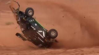 BRUTAL MOMENTS  ACCIDENTE DE RALLY EN CARRERA  Extreme E Race Highlights [upl. by La]