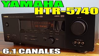 amplificador receiver YAMAHA HTR5740 video de funcionamiento para su venta 61 canales vendido [upl. by Proudfoot154]