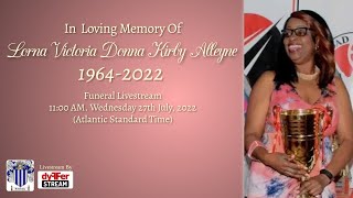 Lorna Victoria Donna Kirby Alleyne Funeral Livestream [upl. by Ivetts]